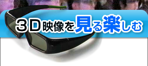 ３D映像を見る楽しむ
