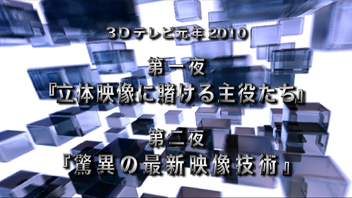 写真：3Dテレビ元年2010