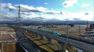 仙台車輌基地~盛岡駅発、新青森へ