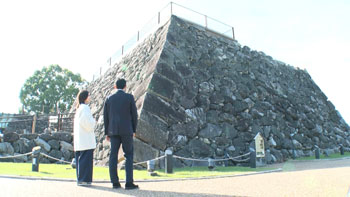 大和郡山城跡 石垣