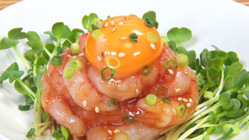 甘エビのユッケ