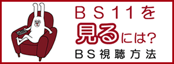 BS11を見るには？ BS11視聴方法